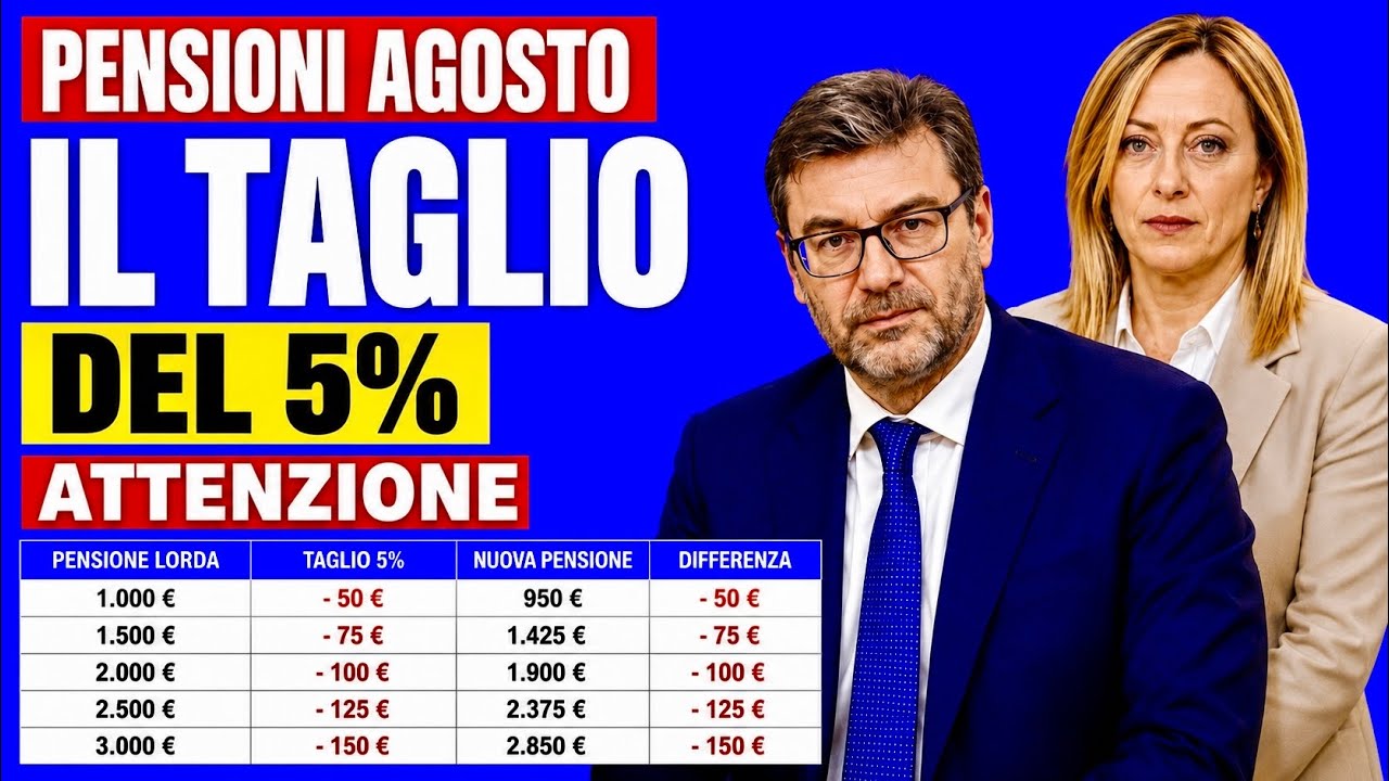 AUGUST PENSIONS BREAKING NEWS: 5% PENSION CUT! WHO WILL BE AFFECTED BY THE HUGE DEDUCTION AND HOW...