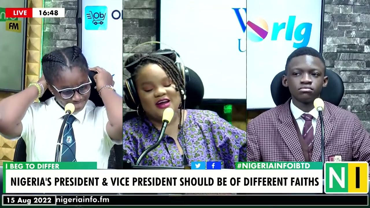 (Round of 16) Debate: Nigeria's President & Vice President Should Be Of Different Faiths.