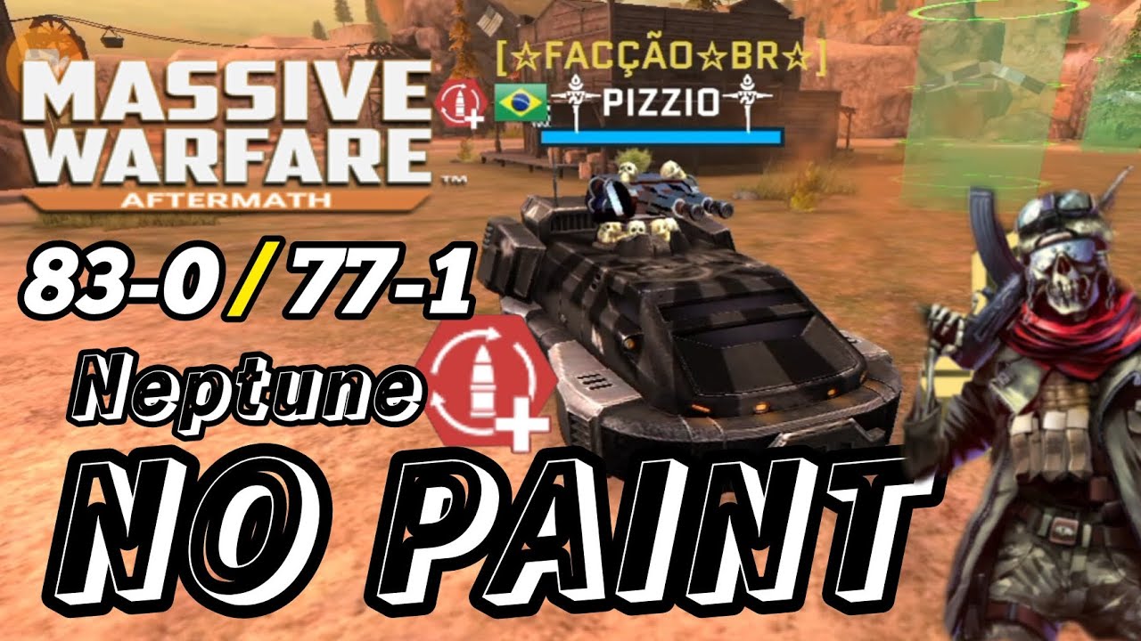 Massive warfare: Netuno RR+ sem tinta - piloto VIC - X1 e Dominação