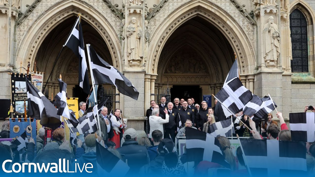 Live #Cornwall marks St Piran's Day - hear Trelawny song by City of Truro Male Voice Choir