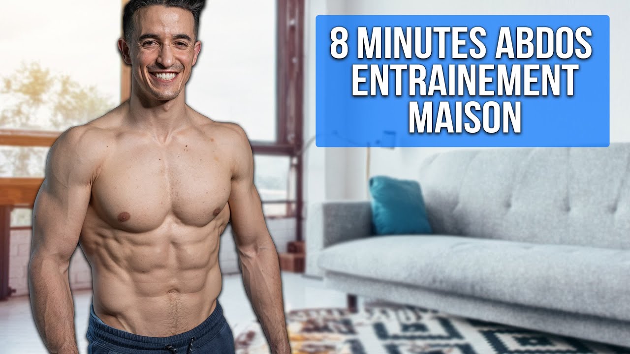 Ventre plat Abdos Exercices Maison en 8 minutes !!
