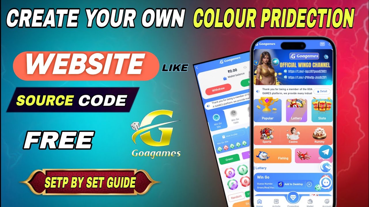 How to Create Color Prediction Website Like Goagames | Free Source Code 2026 🎮