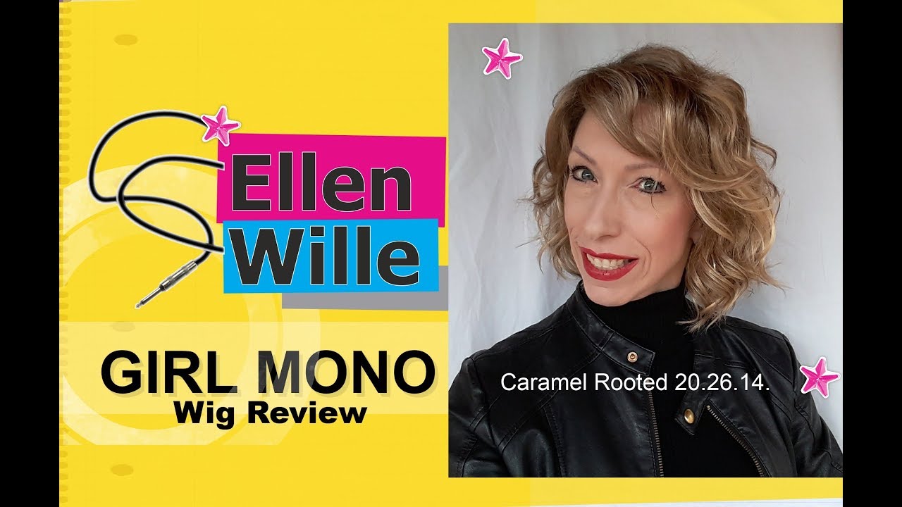 ELLEN WILLE GIRL MONO WIG REVIEW | Color Caramel Rooted | You'll Love This Sassy Short Style