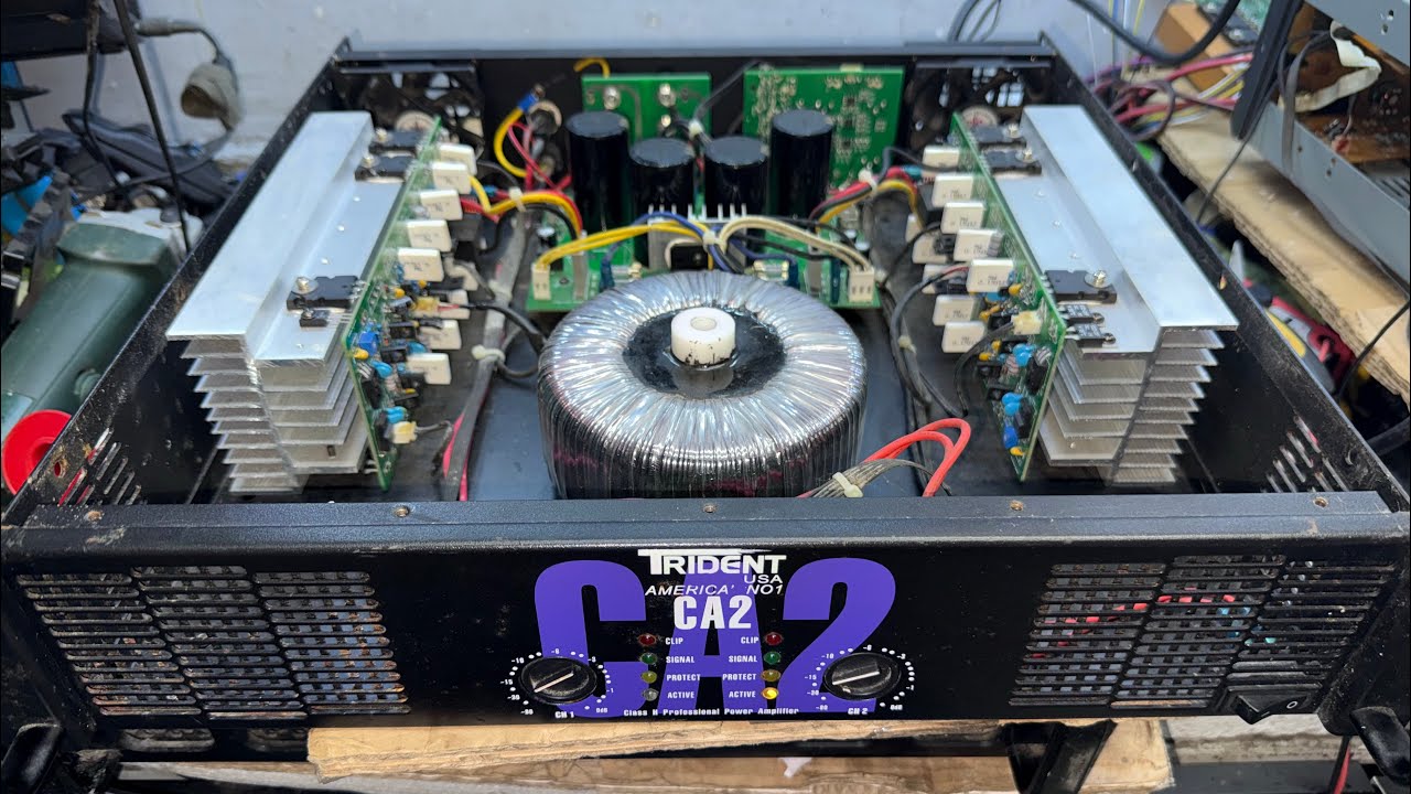 TRIDENT CA2 POWER AMPLIFIER di gumagana Ang fan at ilang Ng power tips paanu ayusin