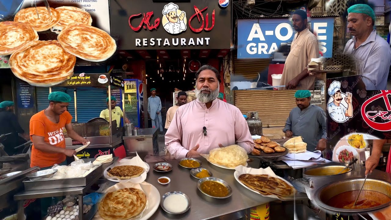 Burns Road Karachi Famous Breakfast Point Lall Sahib| Street Food Karachi | Karachi Tour Mubarak Ali