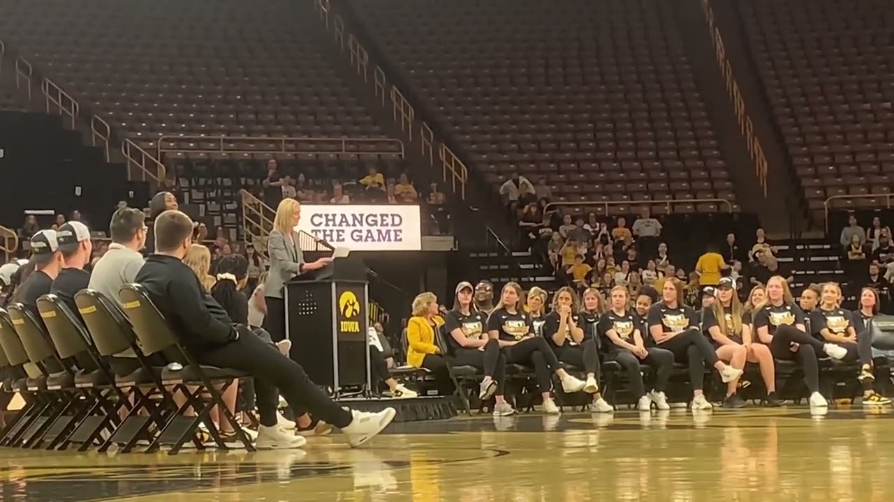 Highlights from Iowa women’s basketball celebration: Caitlin Clark to have #22 retired