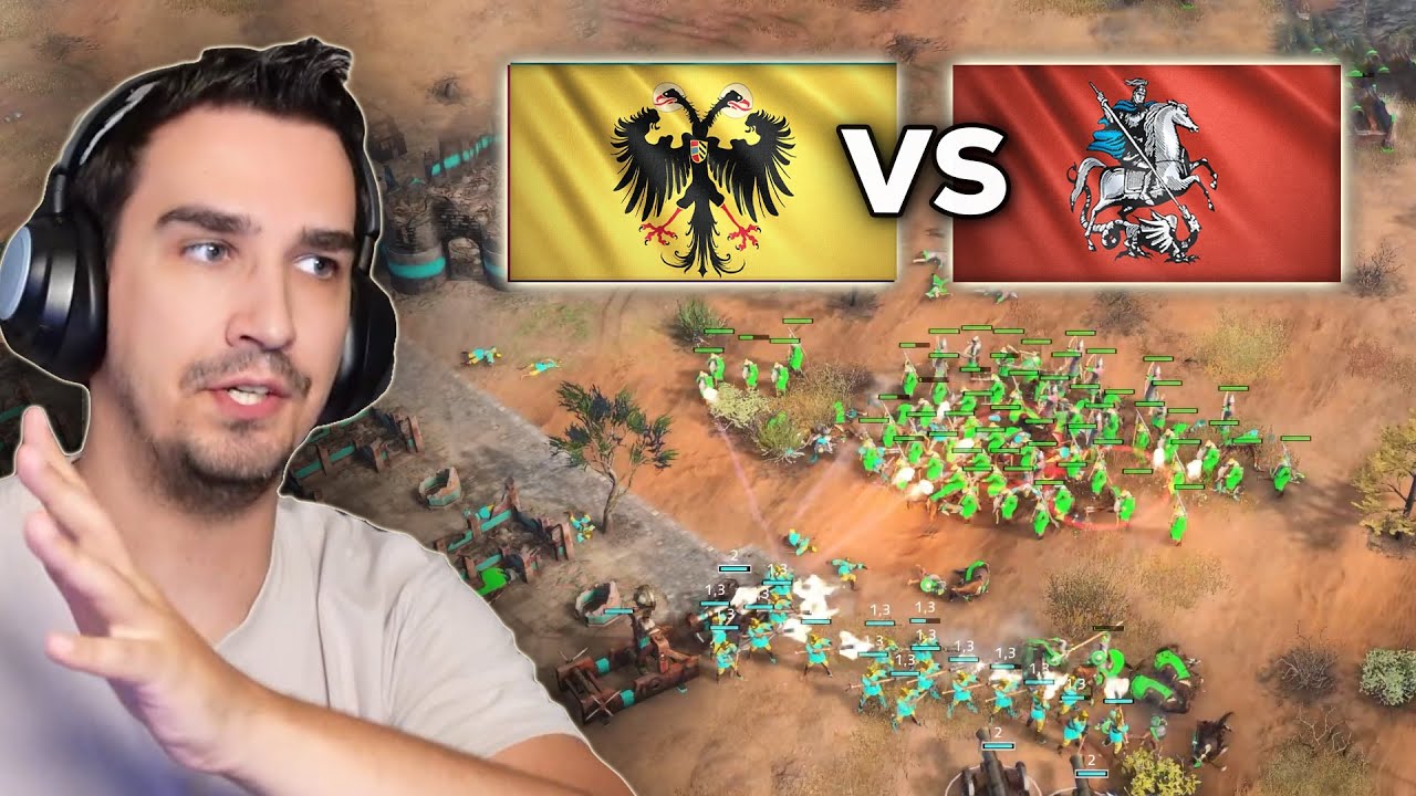 IMPERIAL HRE vs RUS PRO 1v1 in AOE4...