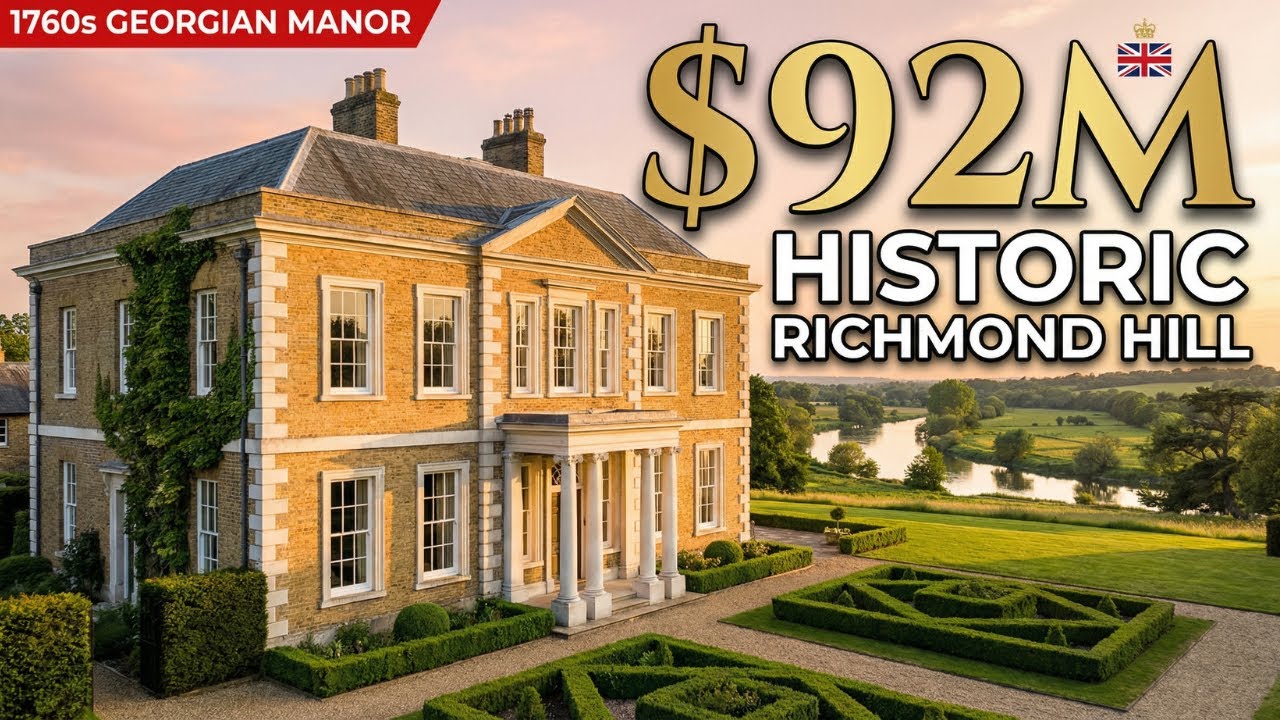 Inside a $92M Georgian Mansion | Richmond Hill Thames