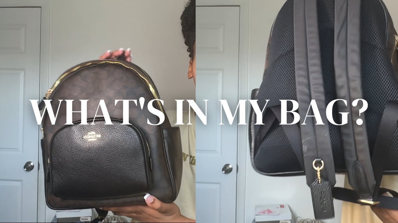 What's in my bag? Coach Backpack Edition