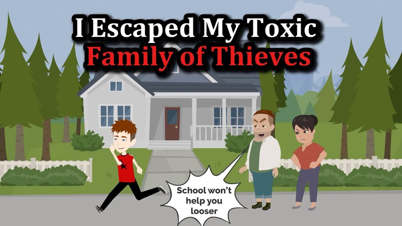 I escaped from my toxic family who are thieves  #anime #animated story