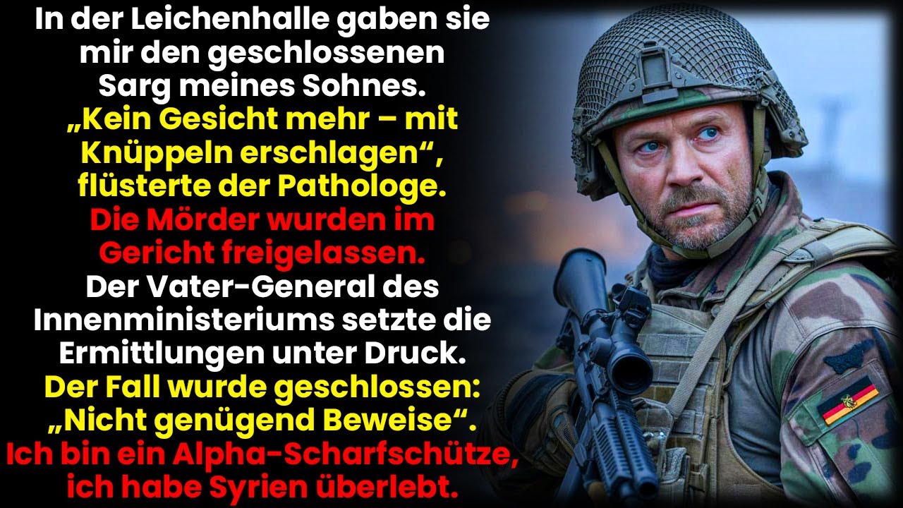 Sein General-Vater deckte ihn. Ein Fehler – ich bin Scharfschütze, 1,5 km entfernt