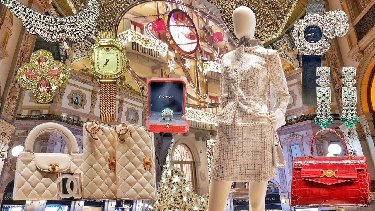 ✨️ Luxury Christmas Shopping in Milan Vlog: CHANEL, CARTIER, ELIE SAAB, VERSACE, MANOLO BLAHNIK....