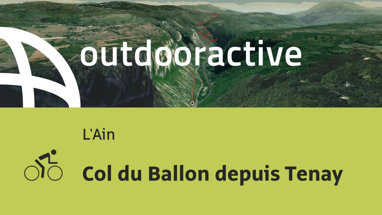 parcours vélo de route - L'Ain: Col du Ballon depuis Tenay