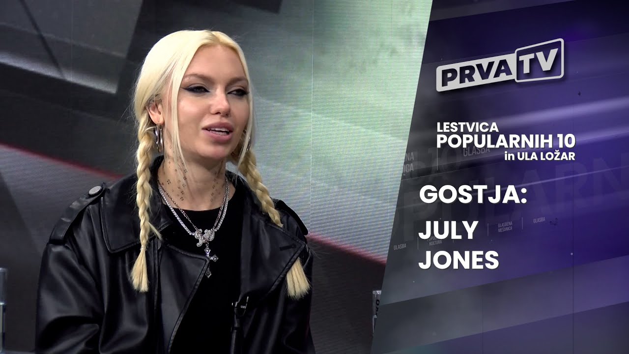 [LESTVICA POPULARNIH 10] 26.01.2025 Prva TV Gostja: July Jones