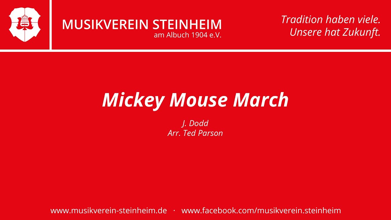 Mickey Mouse March, Jimmie Dodd / Arr. Ted Parson