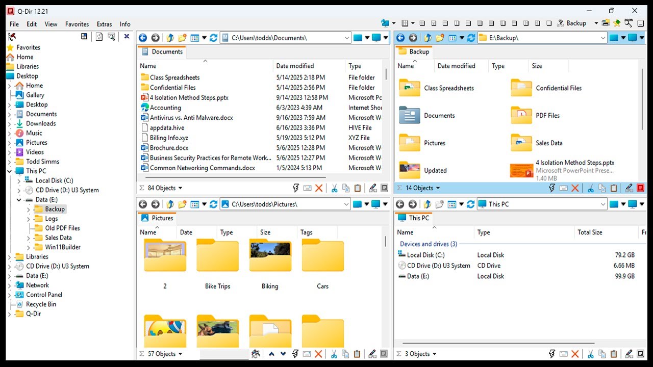 Q-Dir File Manager App Overview