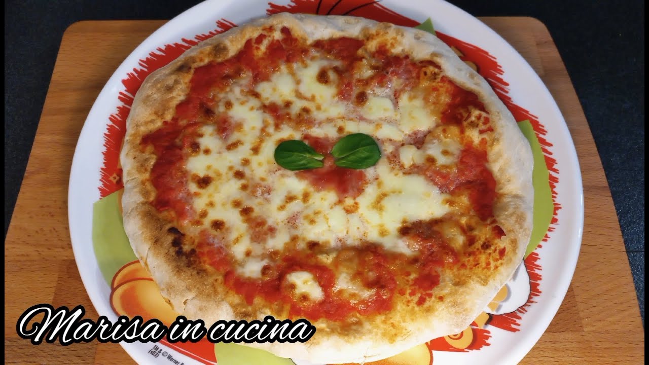 PIZZA MARGHERITA FATTA IN CASA, COTTA IN PADELLA