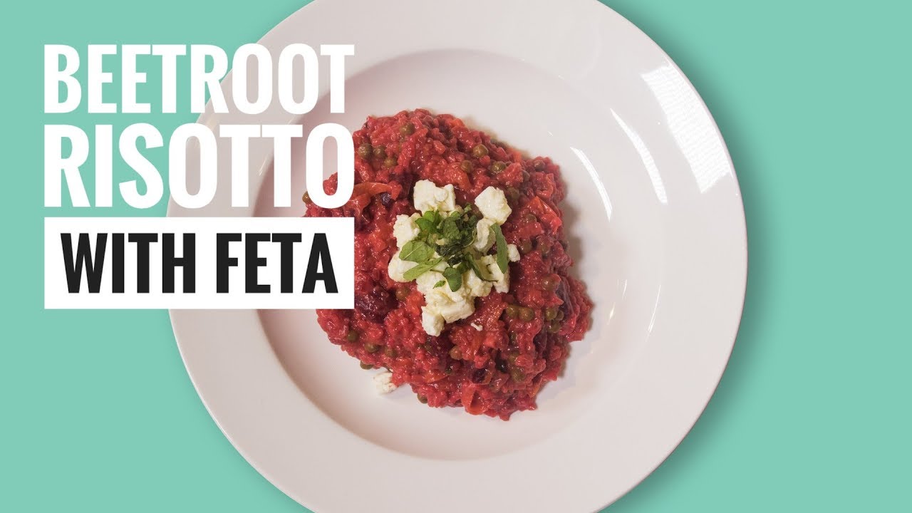 Beetroot risotto with feta