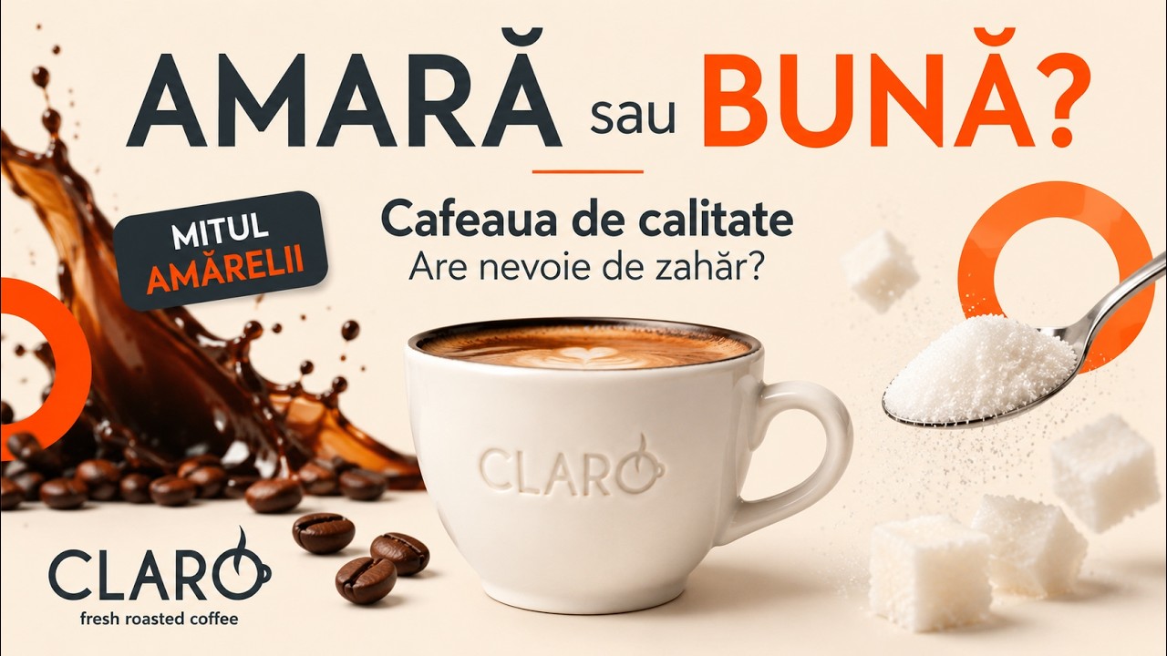 CAFEAUA de CALITATE este sau nu AMARA? Are nevoie de ZAHAR? - CLARO Cafe