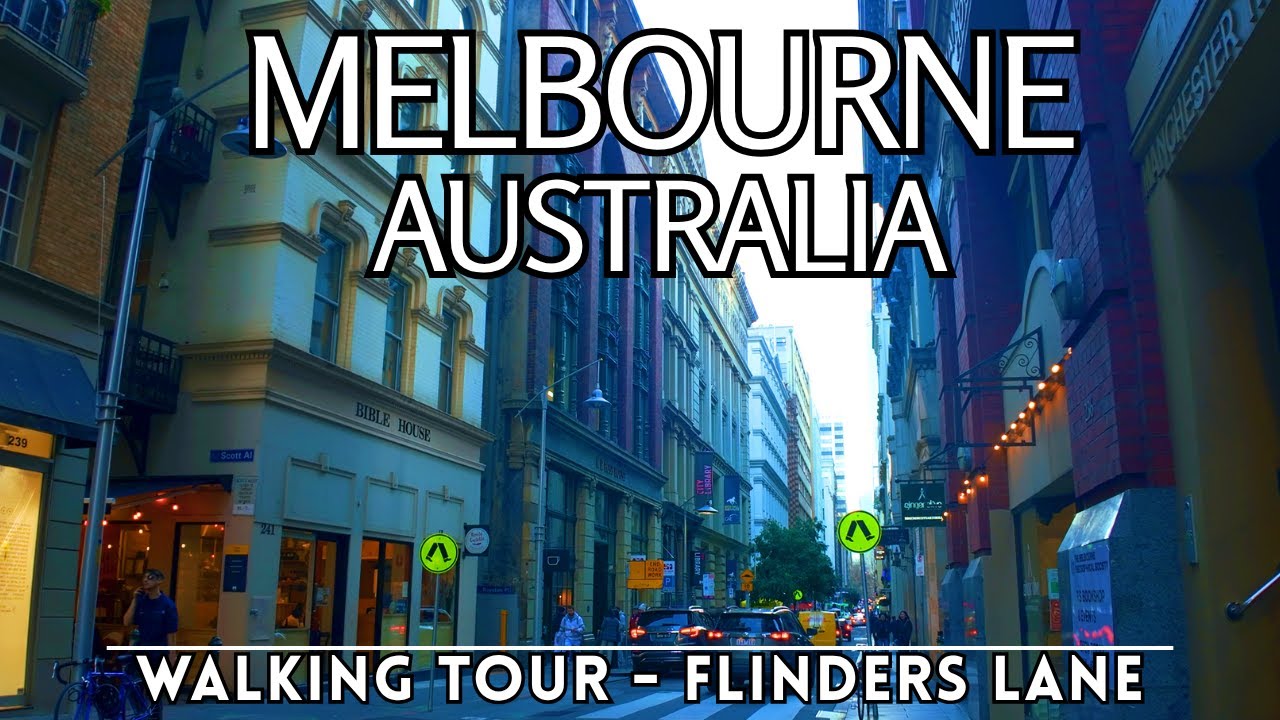 Charming Flinders Lane | Walking Tour (Swanston to Spencer St) | Melbourne, Australia 4K