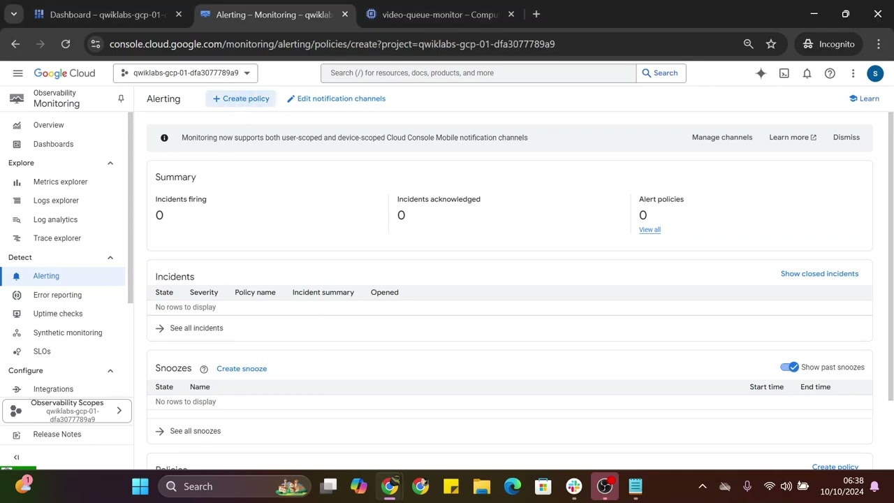 GCP SecLabs   Monitor and Log with Google Cloud Observability Challenge Lab GSP338