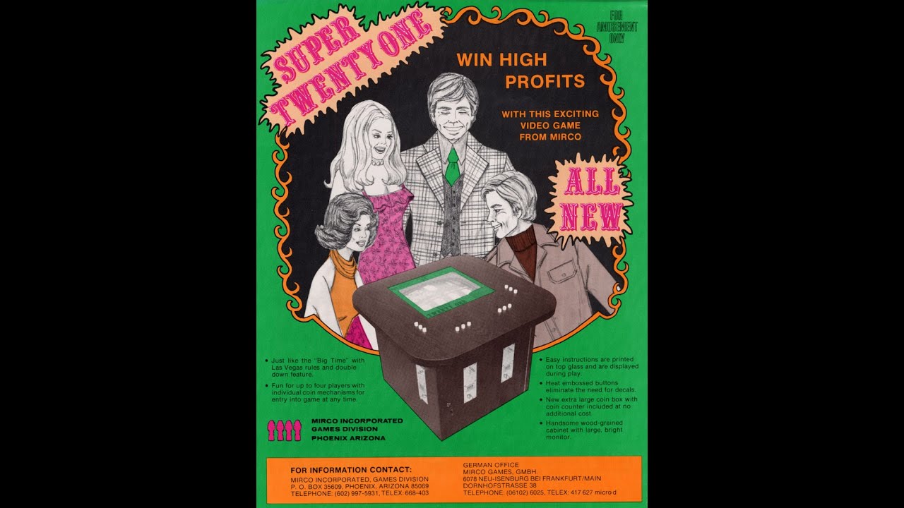 Super Twenty One (Arcade) 1978