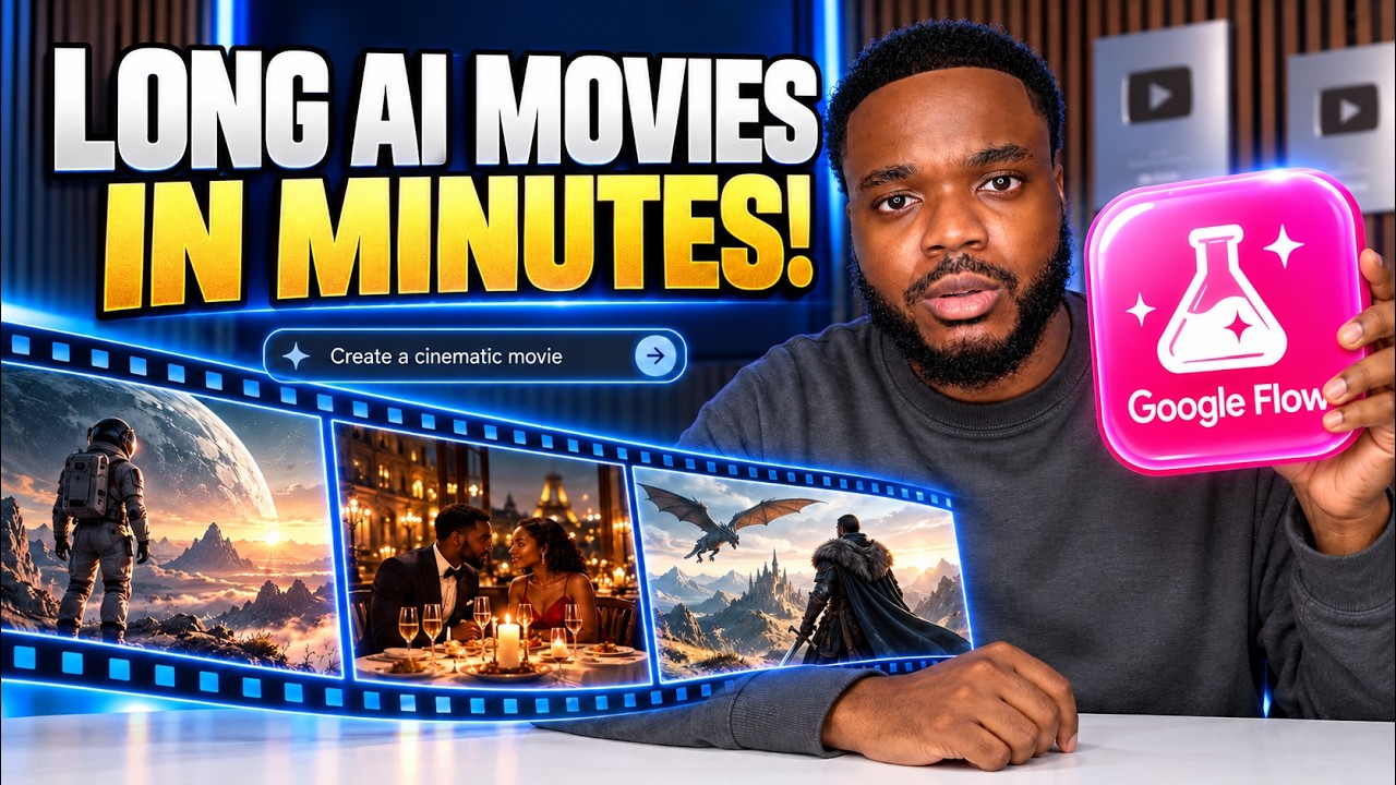Google FLOW Can Make LONG AI MOVIES With Episodes (Tutorial)