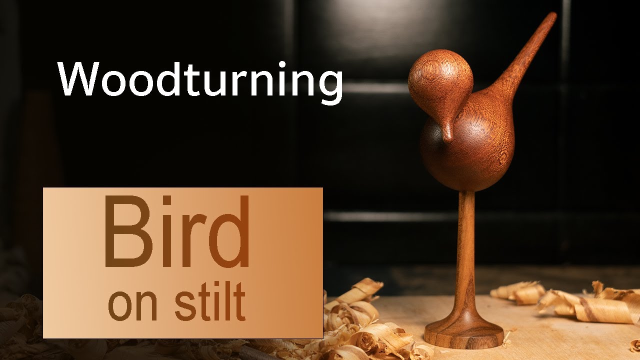 Woodturning - I made this bird on a wineglass stilt. Turned out very well, almost like art :)