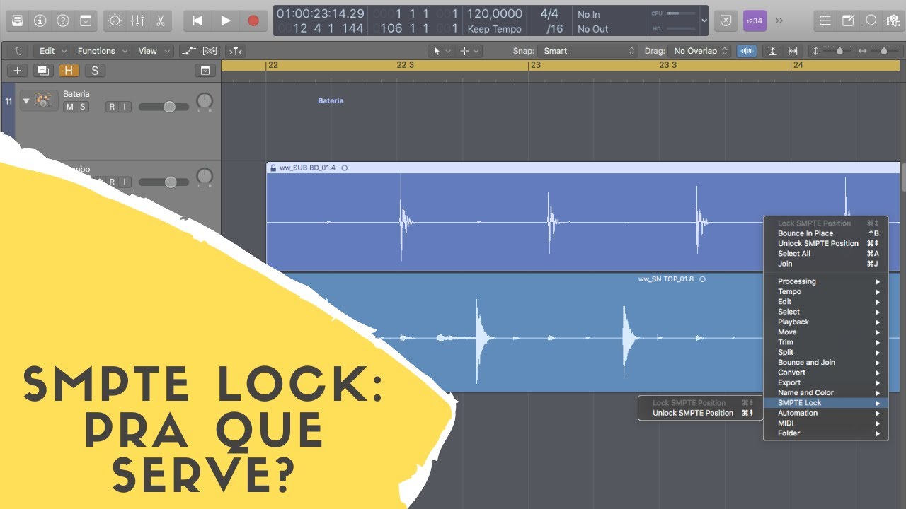 Como alterar o BPM do projeto no Logic Pro X?