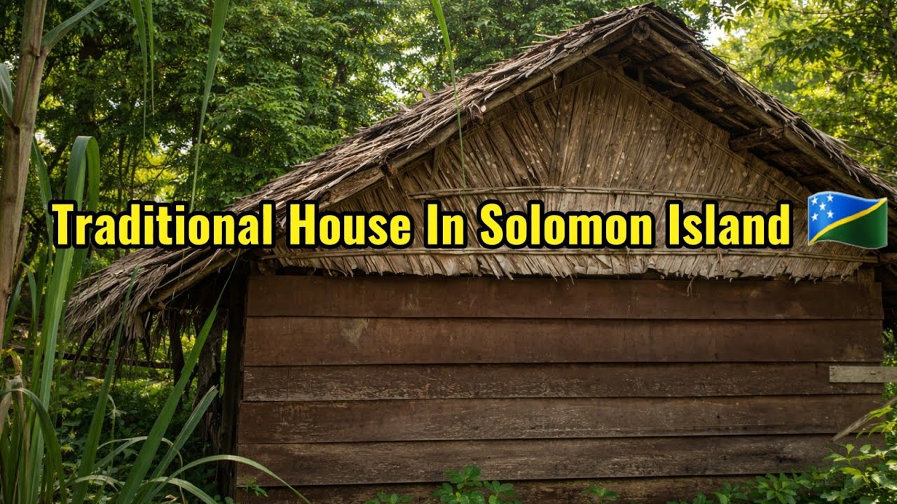 Saving A Tipical Leaf House In Solomon Island. Full  Repair.