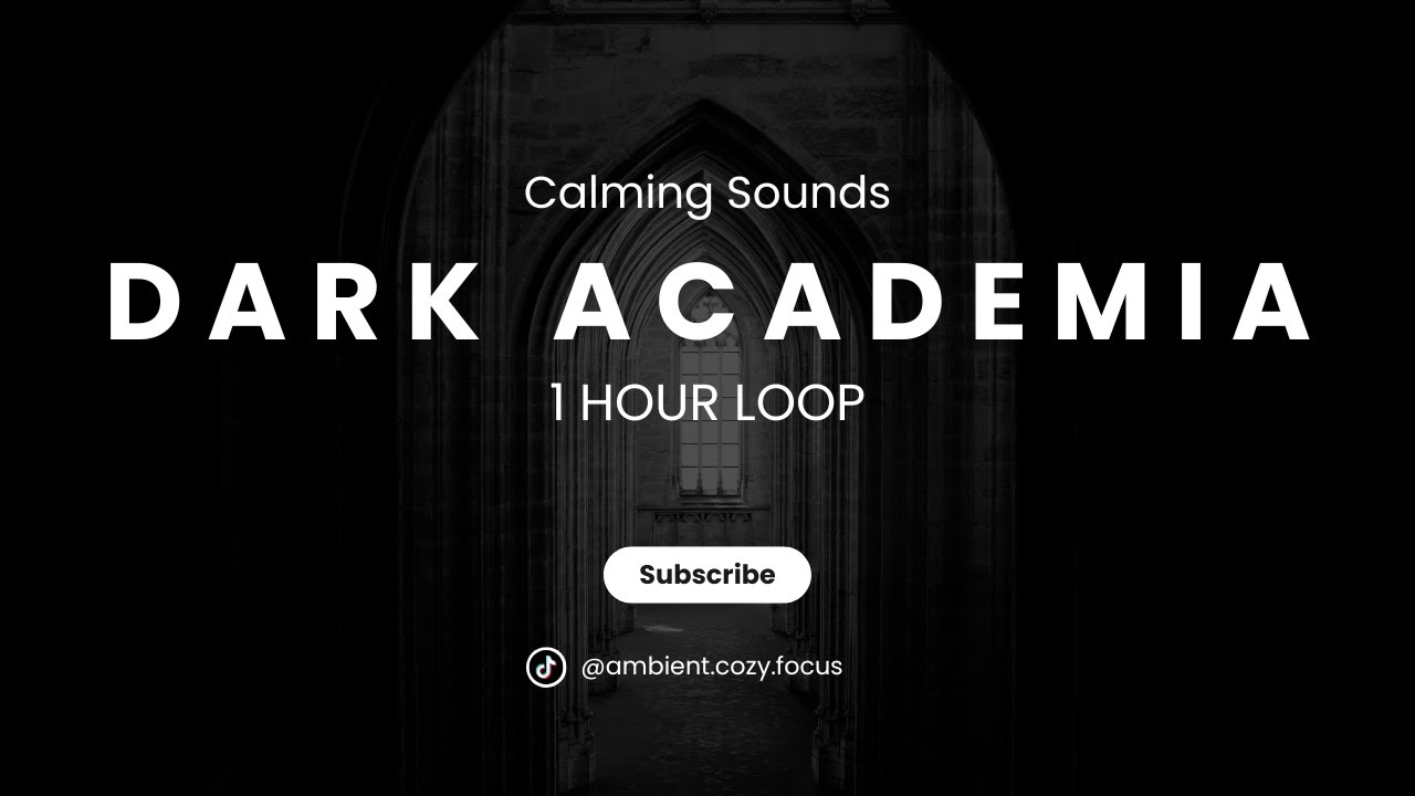 Cozy Dark Academia Rain Sounds