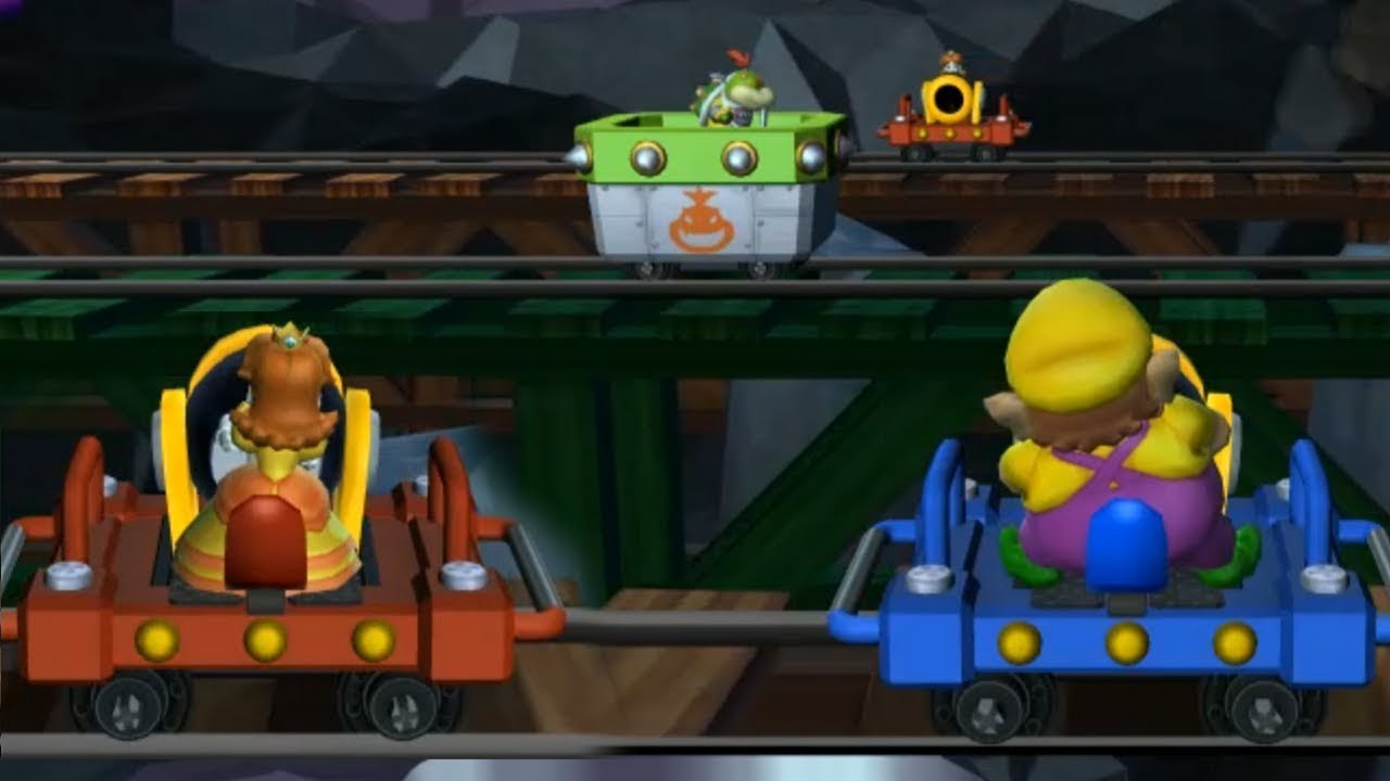 Mario Party 9 - Wario & Daisy vs Bowser Jr. All Minigames| Cartoons Mee