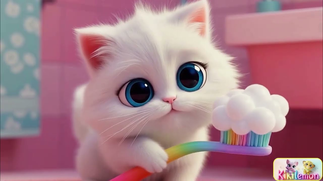 🪥 Brush Your Teeth Together 🦷 🌈| Fun Kids Song with Family & Pets 🐶🐱