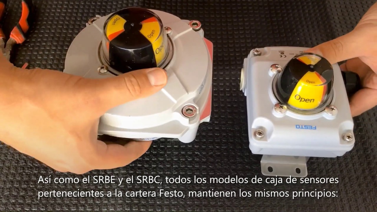 Caja de señalización de posición de actuador rotatorio  SRBC   SRBE
