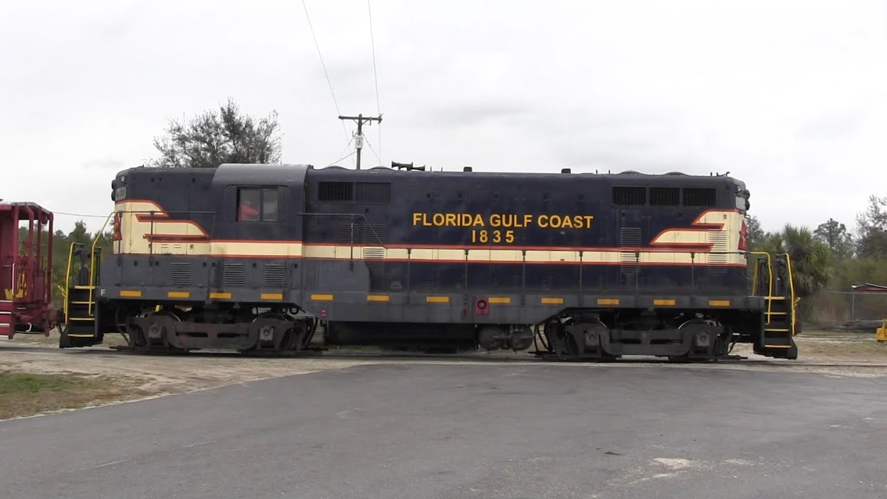 Florida Railroad Museum, EMD High Hood GP7 #1835 & CF7 #204, 2-19-2022