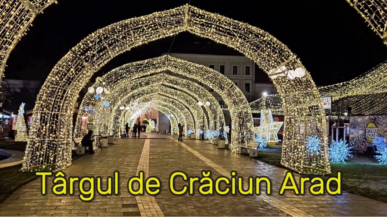 Arad în lumini de Crăciun 🎄 | Plimbare de seară