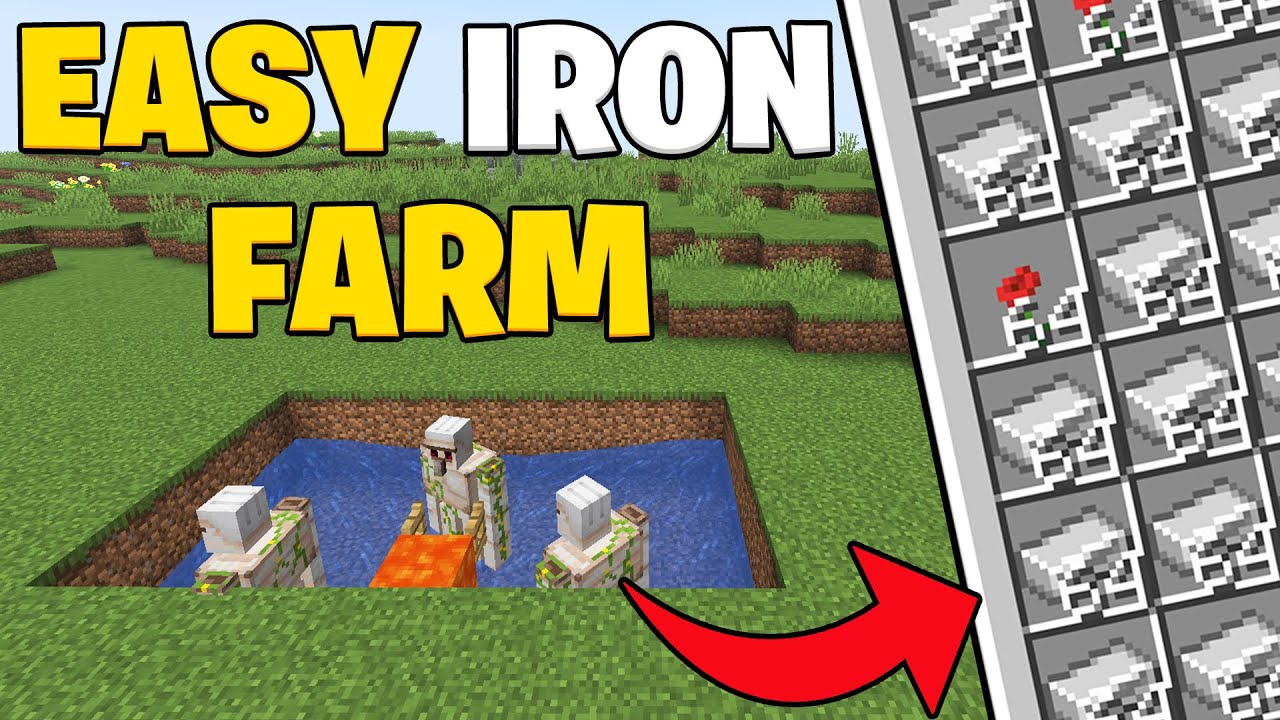 Easiest Iron Farm in Minecraft 1.21 Tutorial Works on Java & Bedrock!