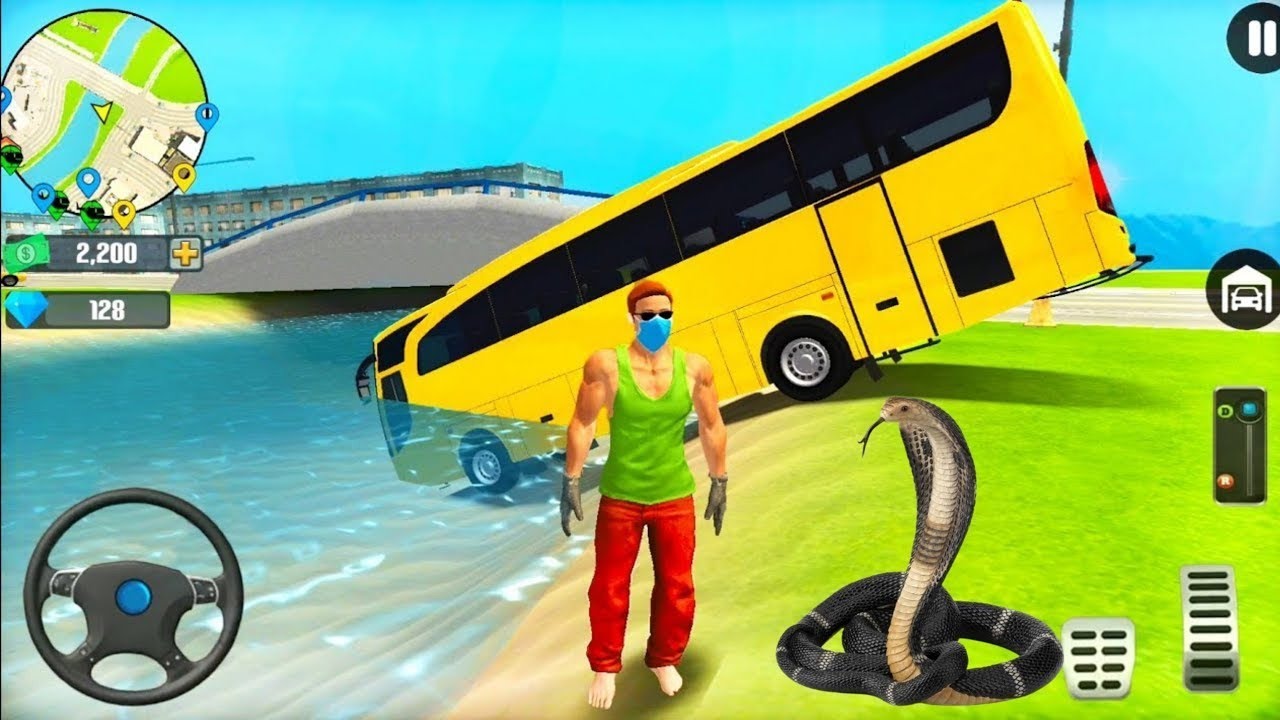Go to Town 6 - Transport Bus & Bike Driving in Open World Game - Android Gameplay