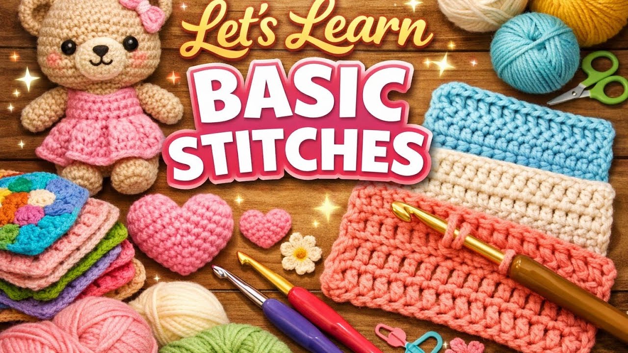 Let's learn crochet step by step | How to do crochet | Learning from mistakes