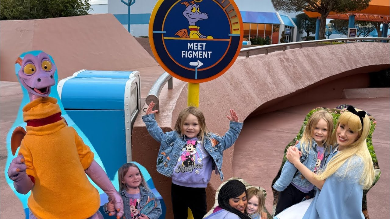 Raygan meets Asha Alice and Figment at Epcot
