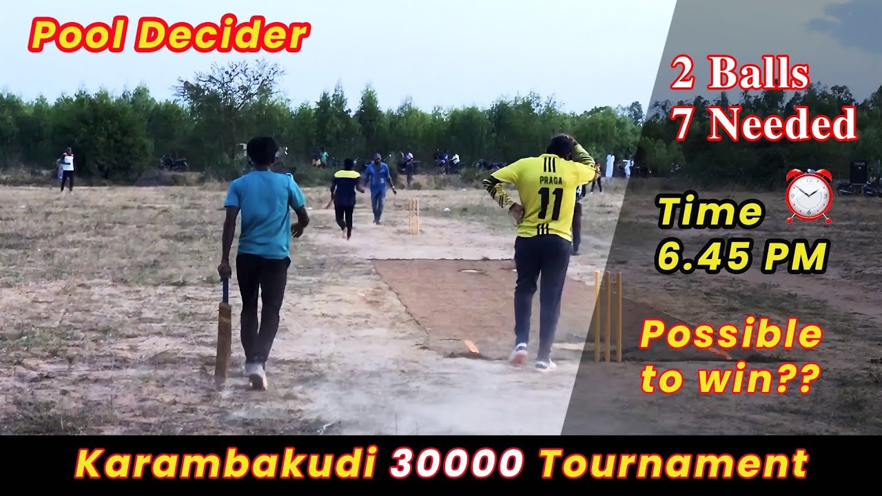 Cricket | Karambakudi 30K Tournament | Karambakudi Premam Vs Mullankurichi | Pool Decider 1 | #ipl