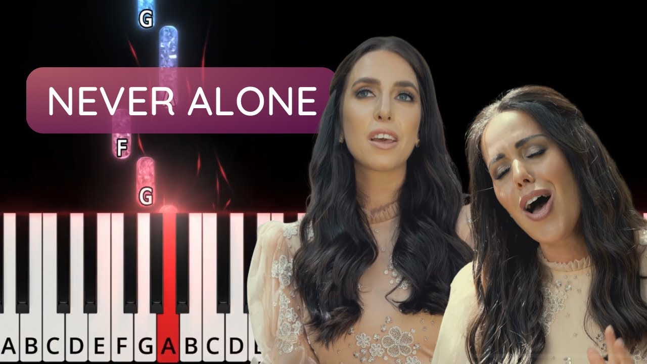 Never Alone by Bracha Jaffe & Shaindy Plotzker. Easy piano tutorial