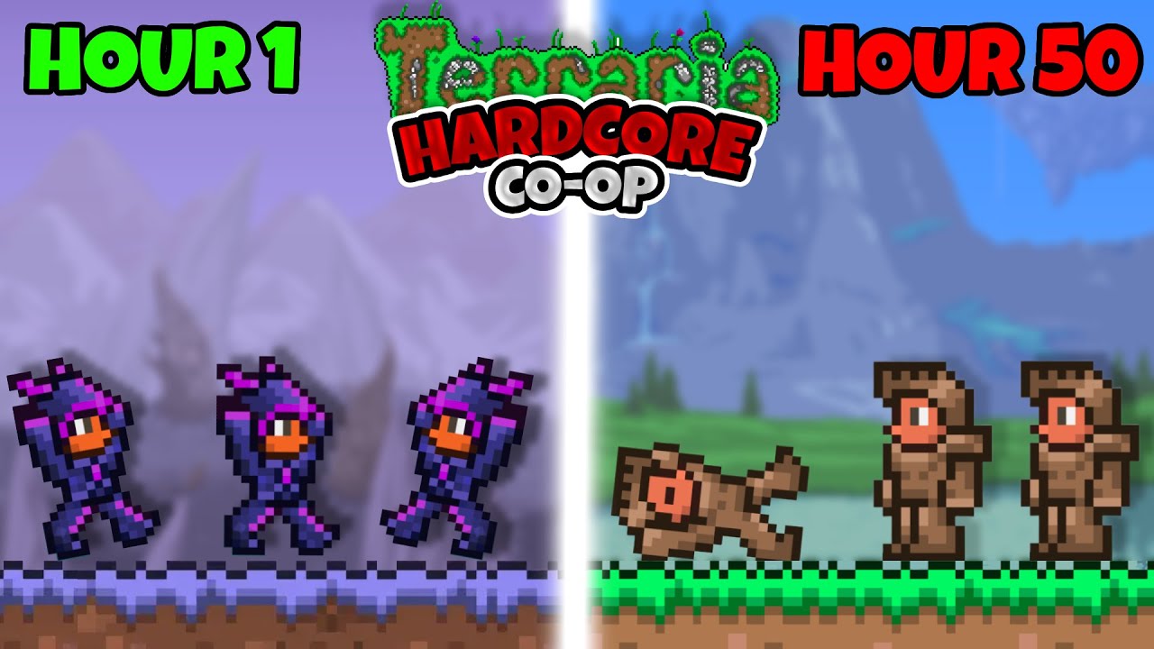 Terraria But It's IMPOSSIBLE | Hardcore Co-Op