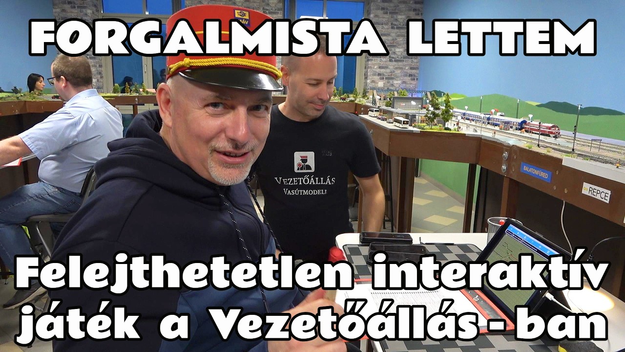 2026.03.11. Fantasztikus interaktív vasutas játék Pesterzsébeten. Végre kipróbáltam a Vezetőállás-t.