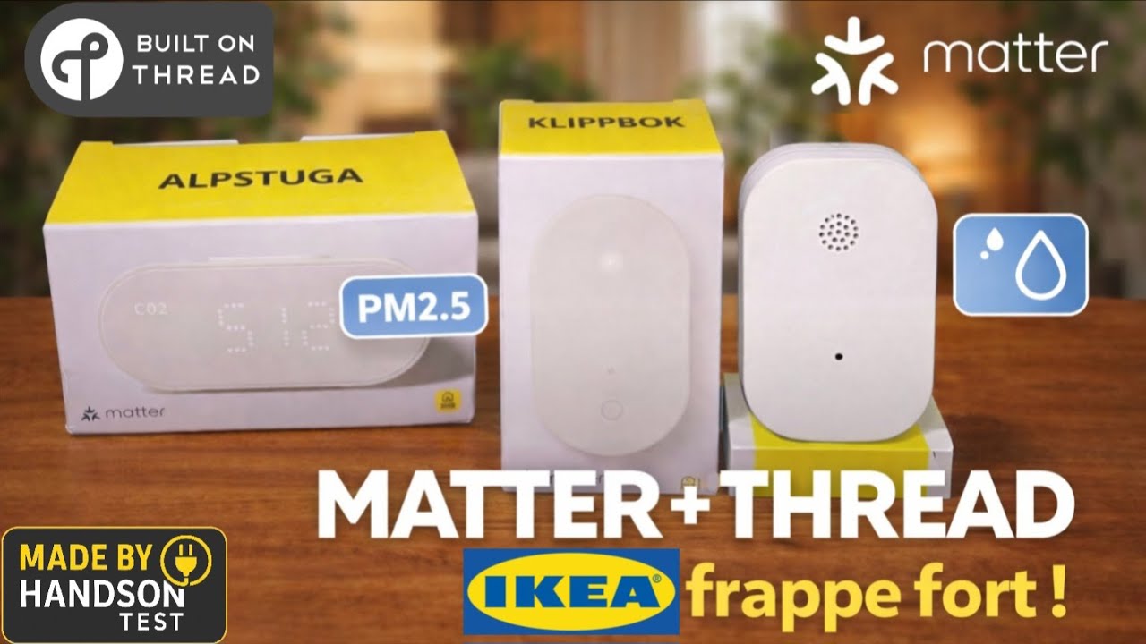 J’habite près d’une route… j’ai mesuré l’air chez moi 😳 (IKEA Matter over Thread)
