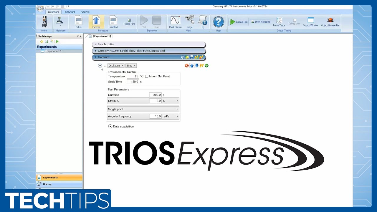 An Introduction to TRIOS Express with the New Discovery Hybrid Rheometer