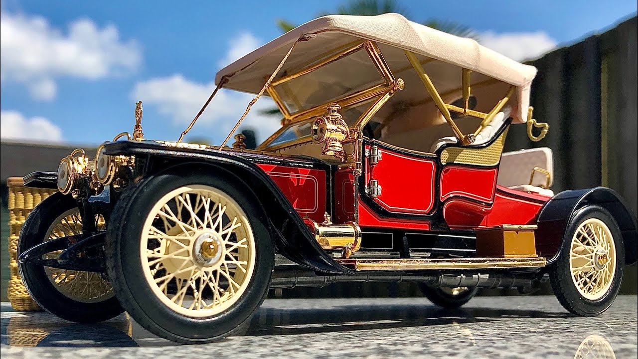 1910 Rolls-Royce Silver Ghost 'Balloon Roadster' - Franklin Mint 1:24