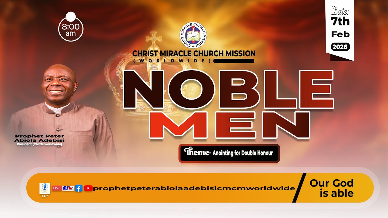 NOBLEMEN PRAYER MEETING. 7TH FEBUARY, 2026