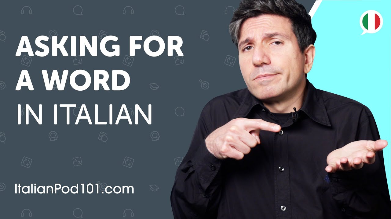Learn How to Ask for a Word in Italian | Can Do #14