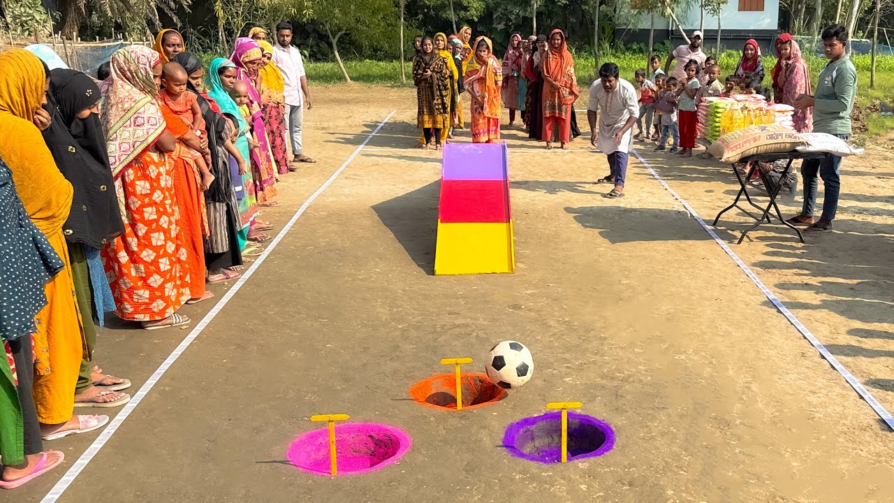 নতুন চমকের আজব খেলায় গ্রামের আপারা কিভাবে পুরষ্কার জিতে নিলো দেখুন ? খেলা দেখতে ভিড় করলো সবাই !
